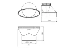 Ubbink Air Excellent DB206 kit attacco laterale 125