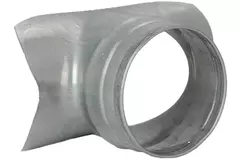 Raccordo a sella Ø 80 mm - 80 mm (90°) - Zincato (non SAFE)