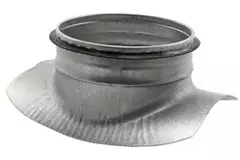 Raccordo a sella Ø 150/160 mm - 100 mm (90°) - Zincato